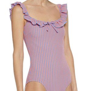 Solid + Striped The Amelia Lavender Bathing Suit